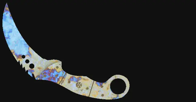 Talon Knife Case Hardened seed 28 playside
