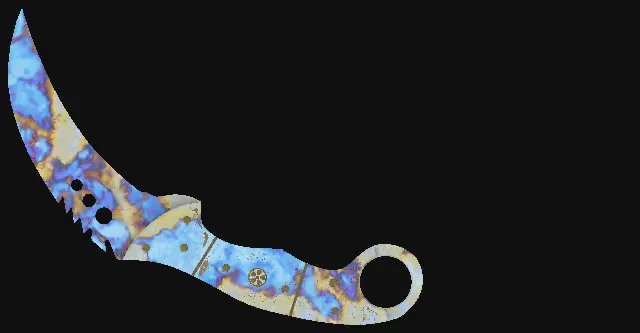 Talon Knife Case Hardened seed 287 playside