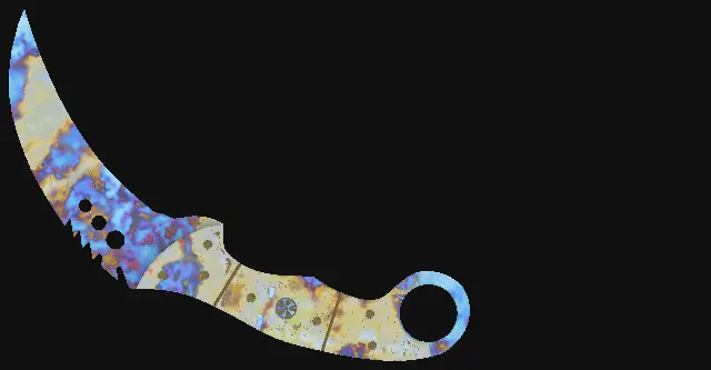 Talon Knife Case Hardened seed 487 playside