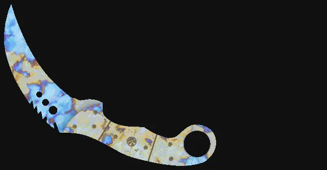 Talon Knife Case Hardened seed 68 playside