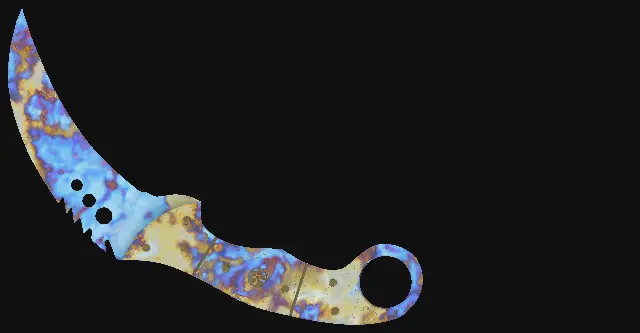Talon Knife Case Hardened seed 74 playside