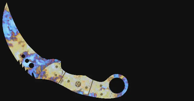 Talon Knife Case Hardened seed 842 playside