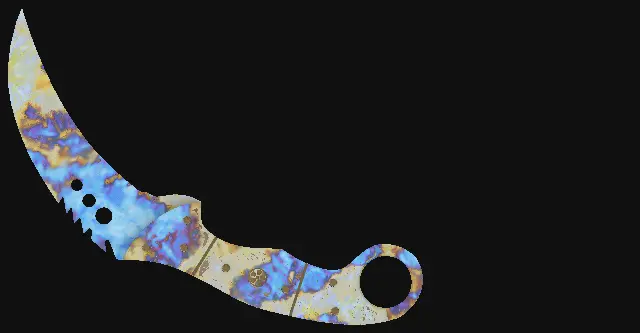 Talon Knife Case Hardened seed 909 playside