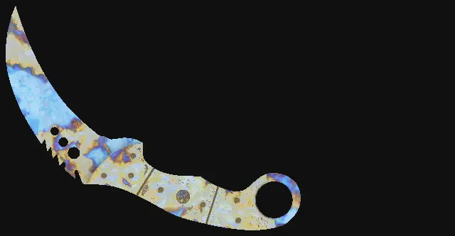 Talon Knife Case Hardened seed 910 playside